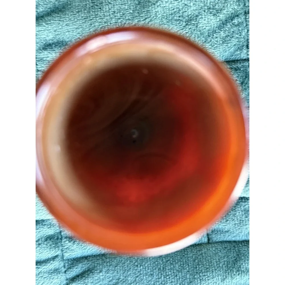 Slag Boyd  Vintage Glass Brown  Cup Port Glass Aperitif Shot Glass